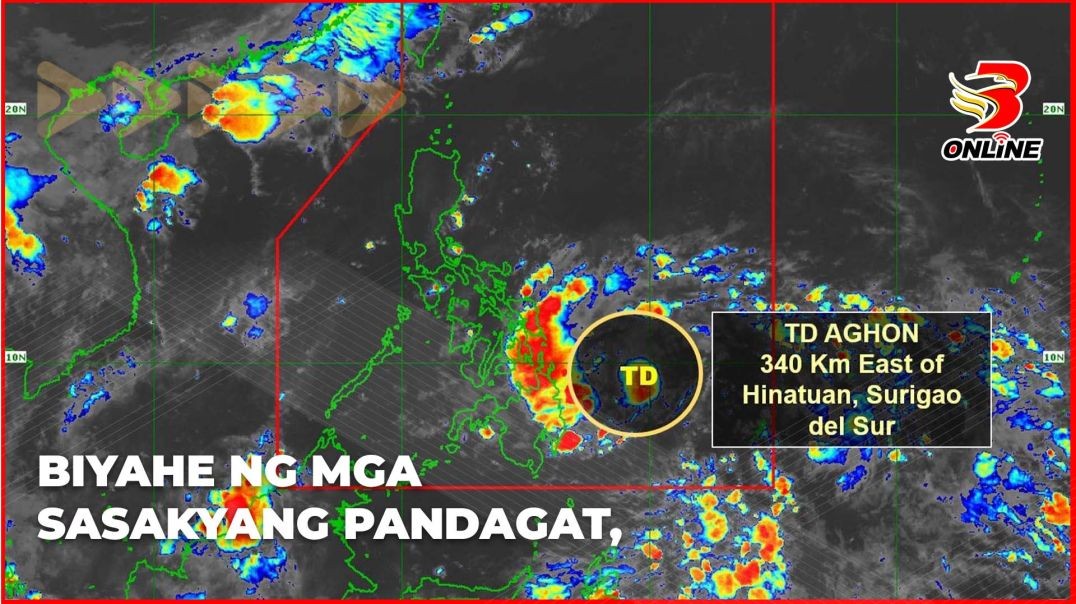 Biyahe ng mga sasakyang pandagat, suspendido dahil sa bagyong Aghon!