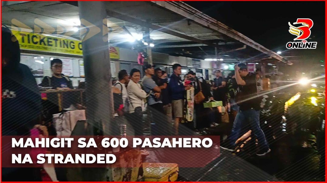 Mahigit sa 600 pasahero, stranded dahil sa Bagyong Aghon