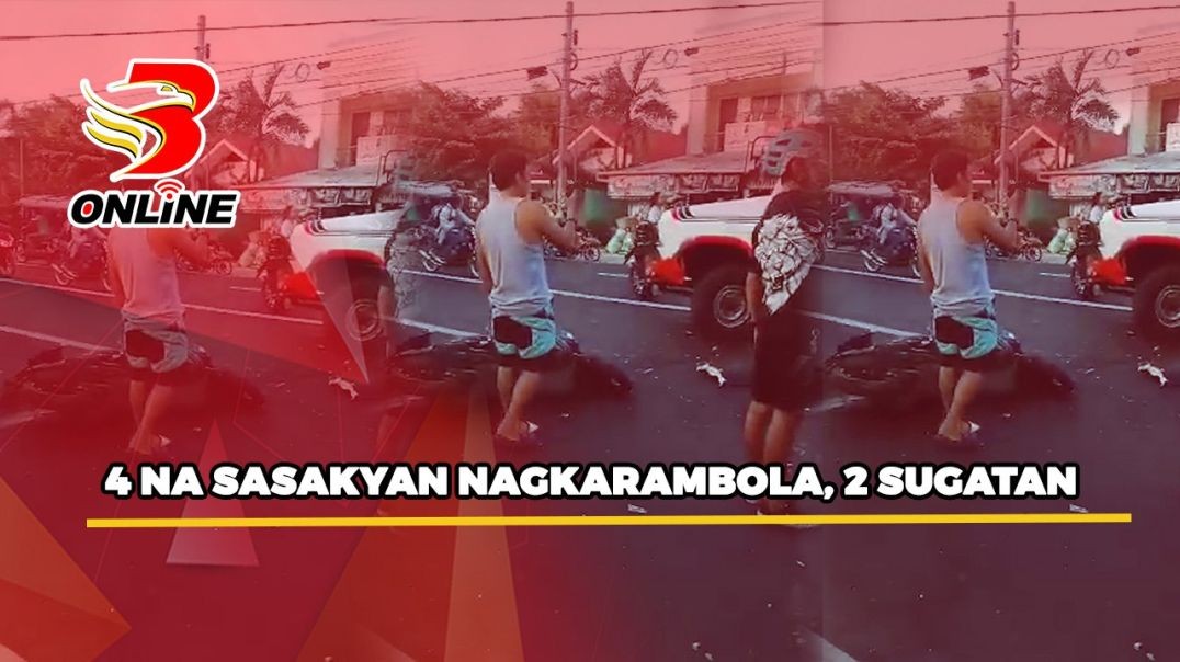 4 na sasakyan nagkarambola, 2 sugatan