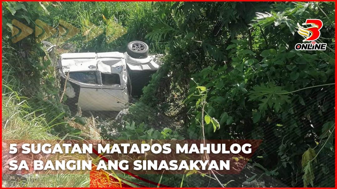 5 sugatan matapos mahulog sa bangin ang sinasakyan