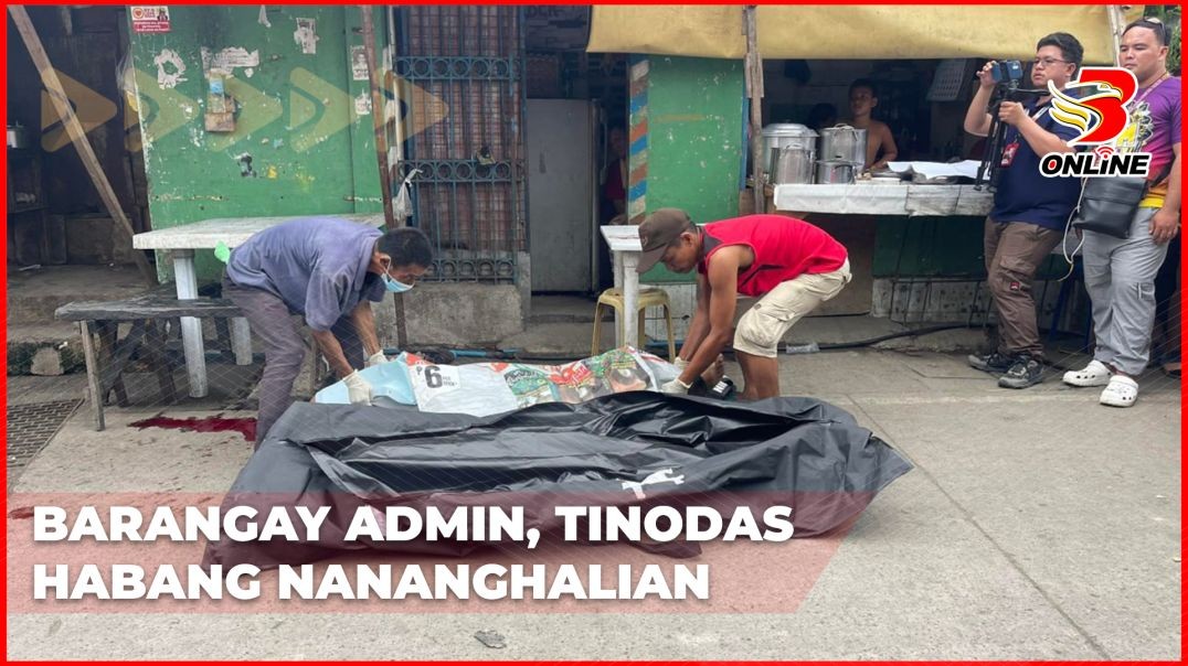 Barangay admin, tinodas habang nananghalian