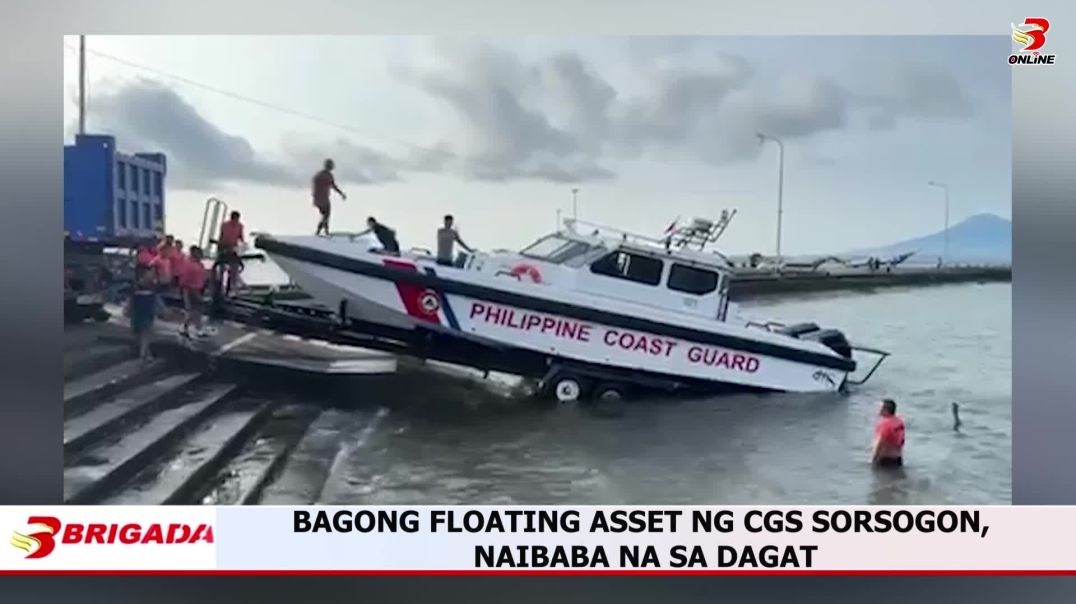 Bagong floating asset ng CGS Sorsogon, naibaba na sa dagat