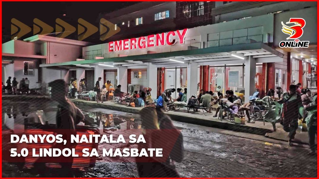⁣Danyos, naitala sa 5.0 lindol sa Masbate