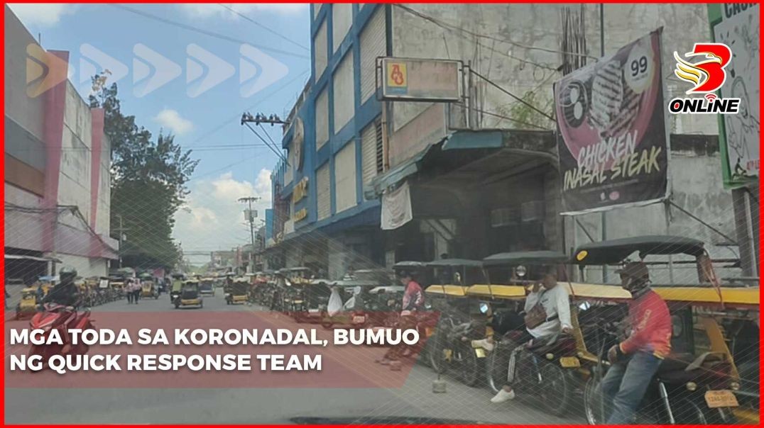⁣Mga TODA sa Koronadal, bumuo ng Quick Response Team