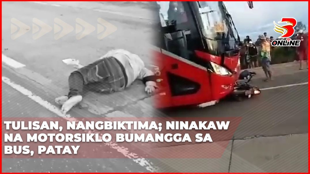 Tulisan, nangbiktima; ninakaw na motorsiklo bumangga sa bus, patay