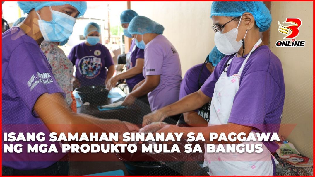 ⁣Isang samahan sinanay sa paggawa ng mga produkto mula sa bangus