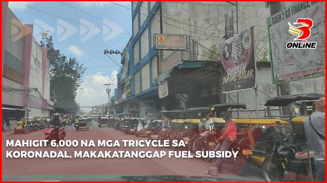 Mahigit 6,000 na mga tricycle sa Koronadal, makakatanggap fuel subsidy