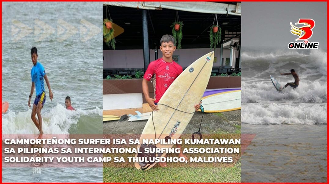 Camnorteñong surfer isa sa napiling kumatawan sa Pilipinas sa International Surfing Association Soli
