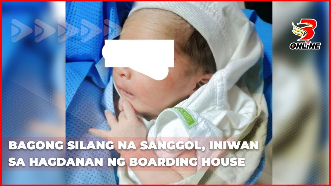 Bagong silang na sanggol, iniwan sa hagdanan ng boarding house