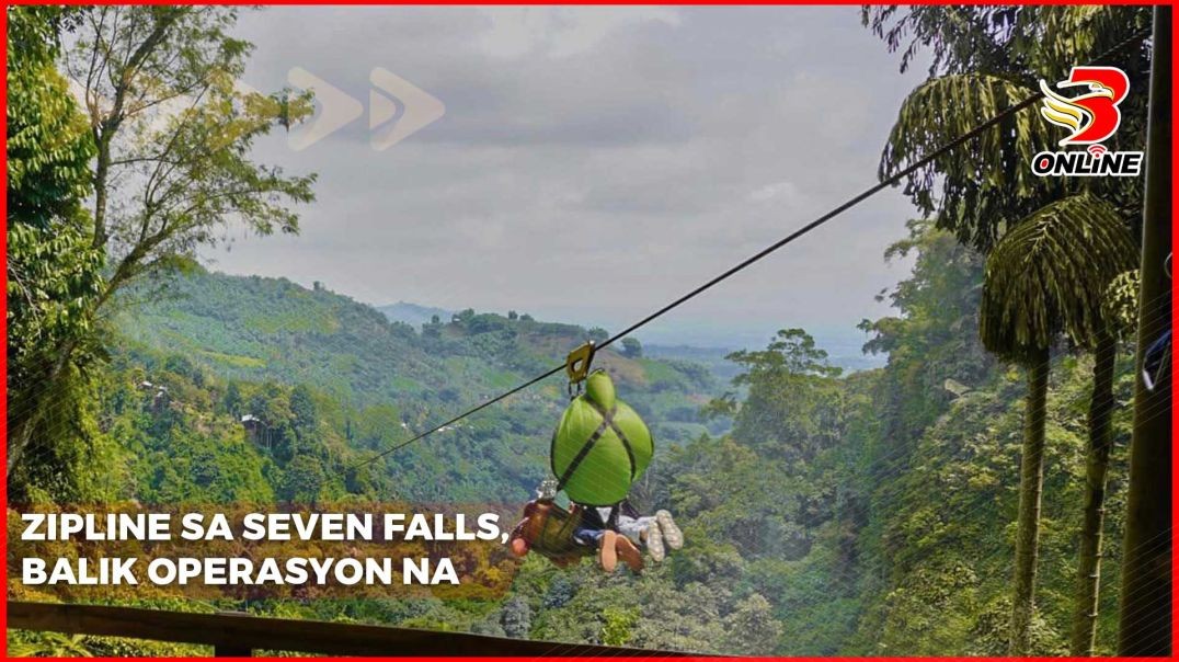 Zipline sa Seven Falls, balik operasyon na