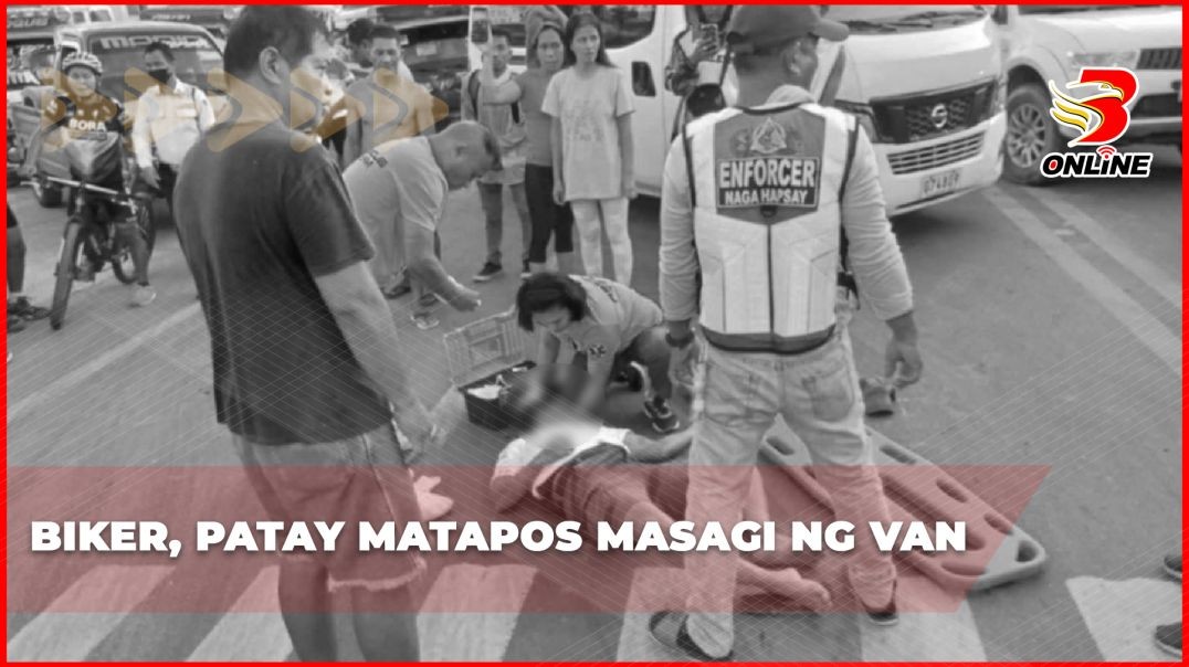 Biker, patay matapos masagi ng van