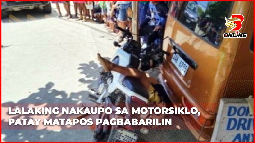 Lalaking nakaupo sa motorsiklo, patay matapos pagbabarilin