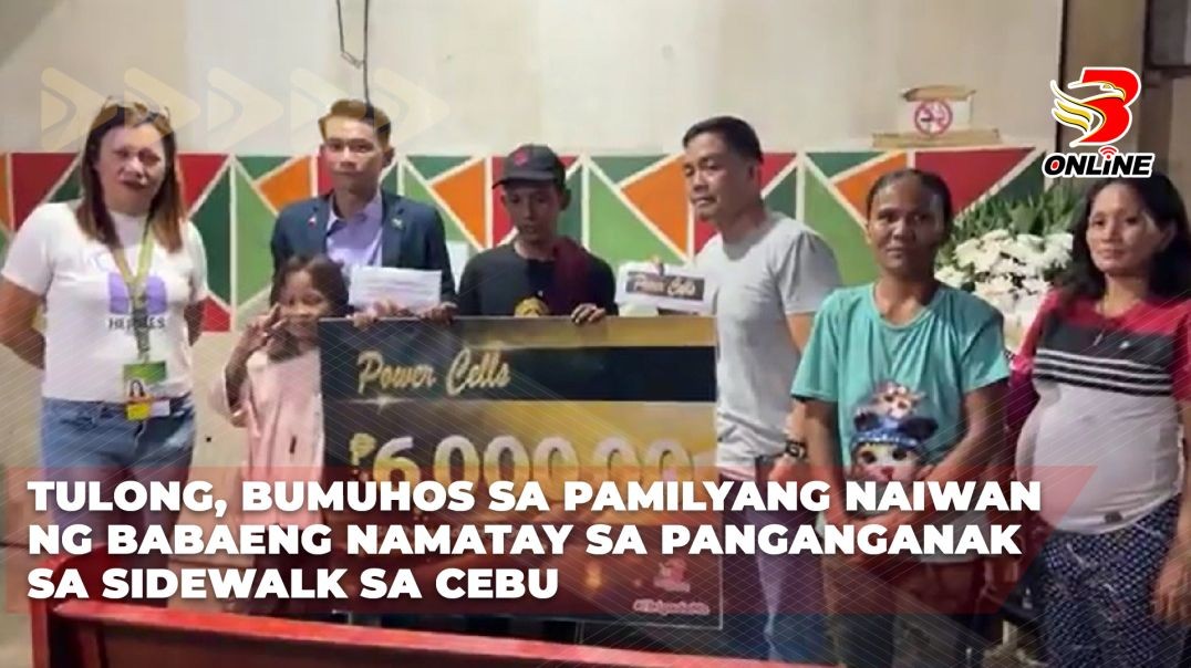 Tulong, bumuhos sa pamilyang naiwan ng babaeng namatay sa panganganak sa sidewalk sa Cebu