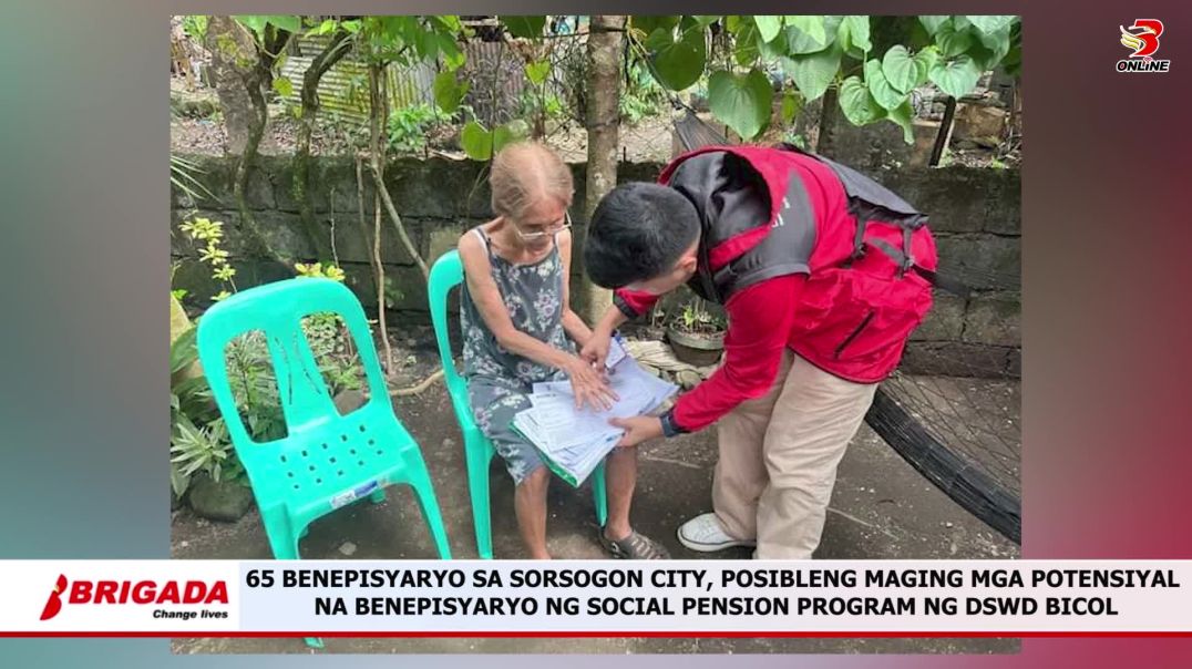 65 benepisyaryo sa Sorsogon City, posibleng maging mga potensiyal na benepisyaryo ng Social Pension 