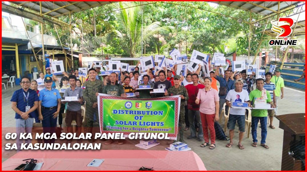 60 ka mga Solar Panel gitunol sa kasundalohan
