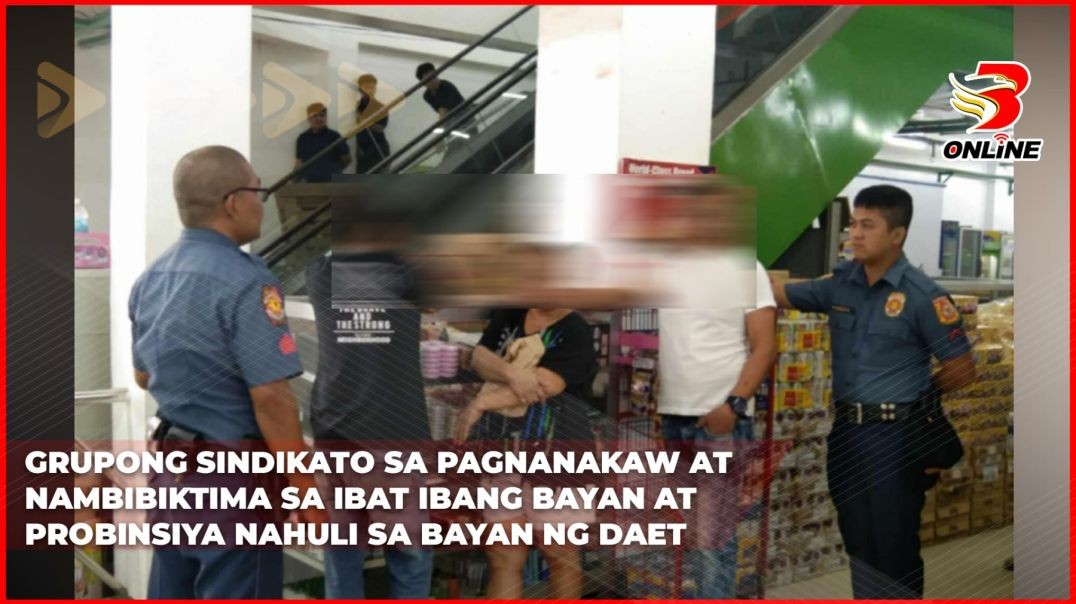 Grupong sindikato sa pagnanakaw at nambibiktima sa ibat ibang bayan at probinsiya nahuli sa bayan ng