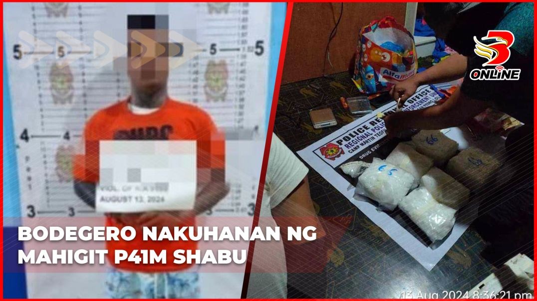 Bodegero nakuhanan ng mahigit P41M shabu