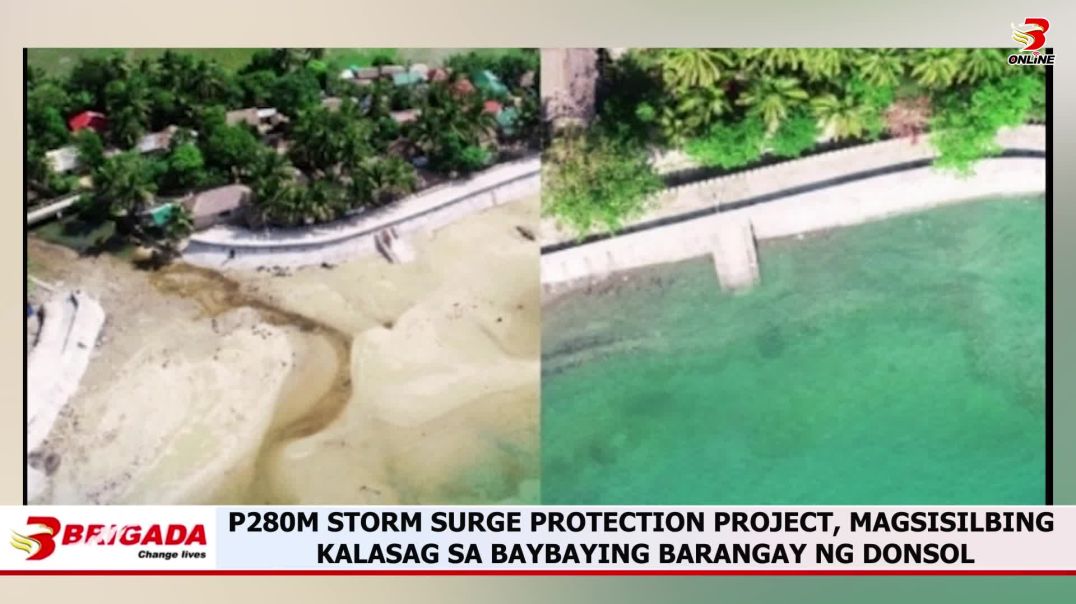 P280M storm surge protection project, magsisilbing kalasag sa baybaying barangay ng Donsol
