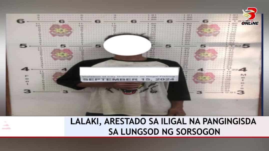 Lalaki, arestado sa iligal na pangingisda sa lungsod ng Sorsogon
