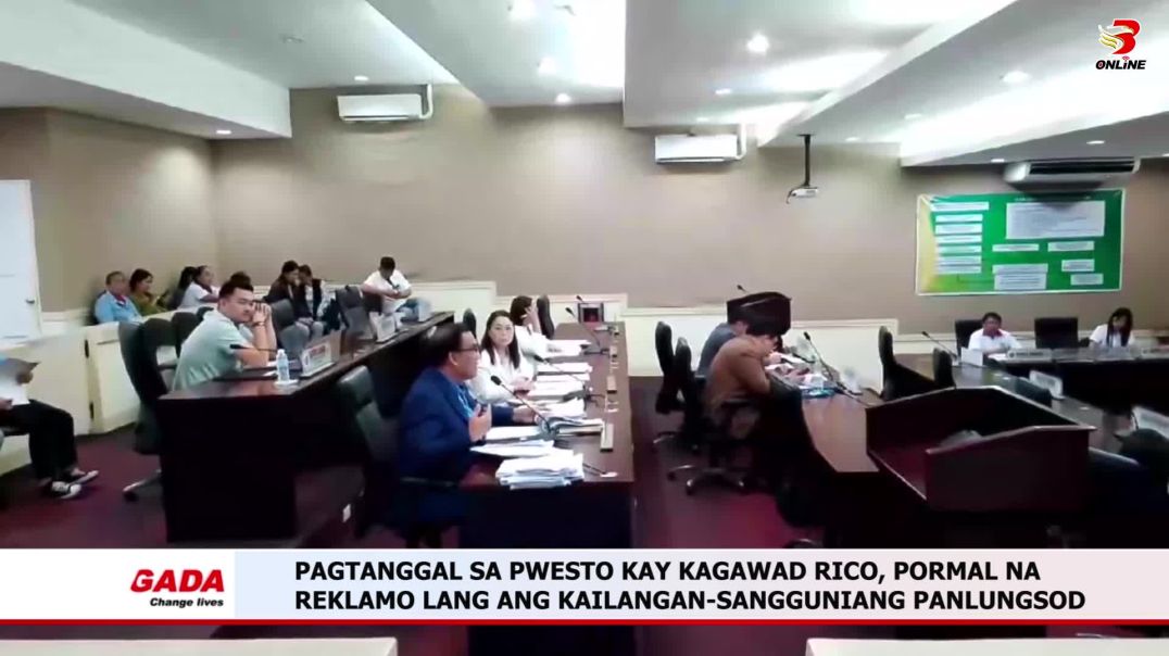 ⁣Pagtanggal sa Pwesto kay Kagawad Rico, Pormal na Reklamo lang ang Kailangan-Sangguniang Panlungsod