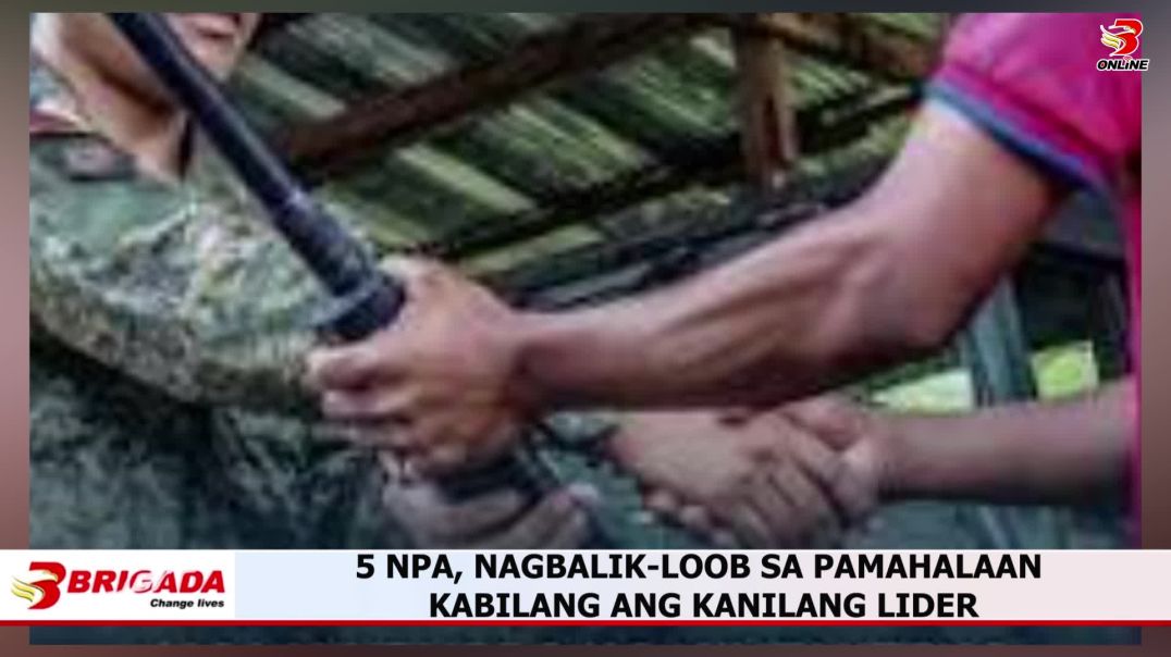 ⁣5 NPA, nagbalik-loob sa pamahalaan kabilang ang kanilang lider