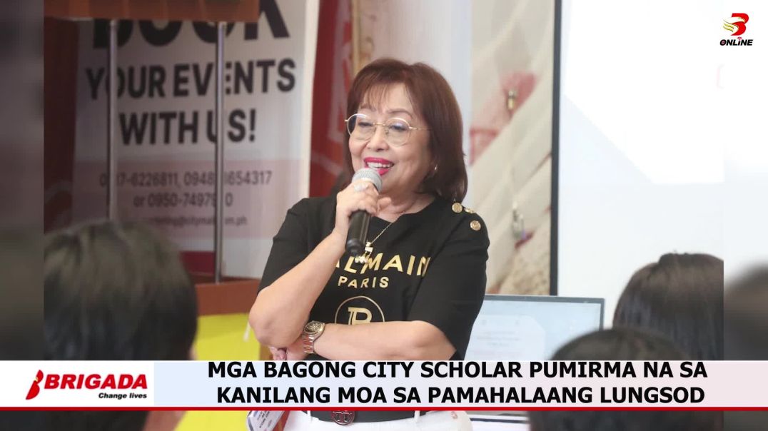 Mga bagong City Scholar pumirma na sa kanilang MOA sa pamahalaang lungsod