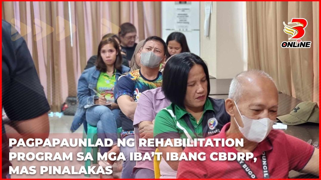 Pagpapaunlad ng rehabilitation program sa iba't ibang CBDRP, mas pinalakas