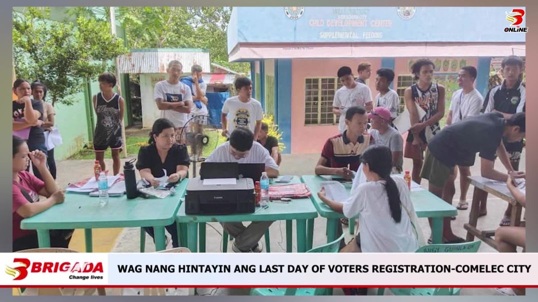 ⁣WAG NANG HINTAYIN ANG LAST DAY OF VOTERS REGISTRATION-COMELEC CITY