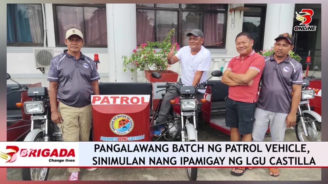 Pangalawang batch ng patrol vehicle, sinimulan nang ipamigay ng LGU Castilla