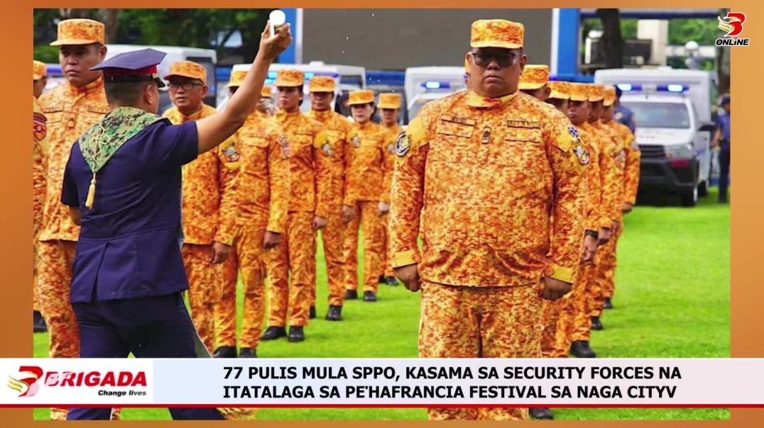 77 Pulis mula SPPO, kasama sa Security Forces na itatalaga sa Peήafrancia Festival sa Naga City