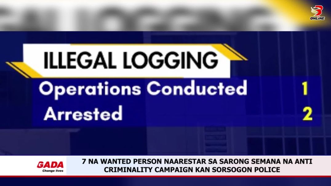 ⁣7 na Wanted Person Naarestar sa Sarong Semana na Anti Criminality Campaign kan Sorsogon Police