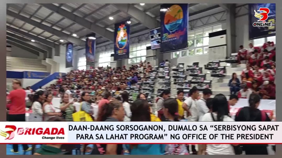 ⁣Daan-daang sorsoganon, dumalo sa “serbisyong sapat para sa lahat program” ng office of the president