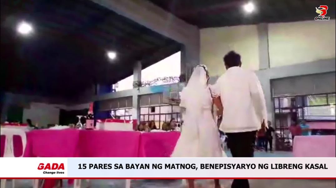 15 Pares sa Bayan ng Matnog, Benepisyaryo ng Libreng Kasal