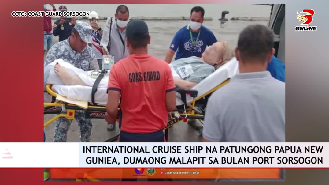 International Cruise Ship na patungong Papua New Guniea, dumaong malapit sa Bulan Port Sorsogon