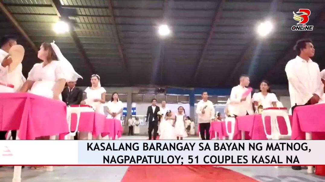 Kasalang Barangay sa bayan ng Matnog, nagpapatuloy; 51 couples Kasal na