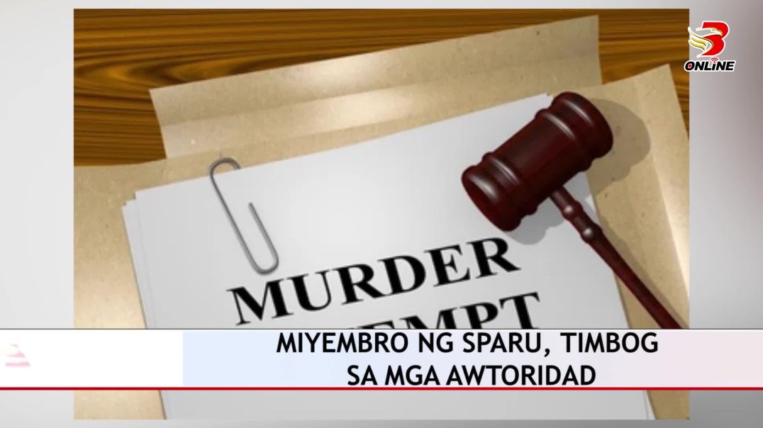 ⁣MIYEMBRO NG SPARU, TIMBOG SA MGA AWTORIDAD