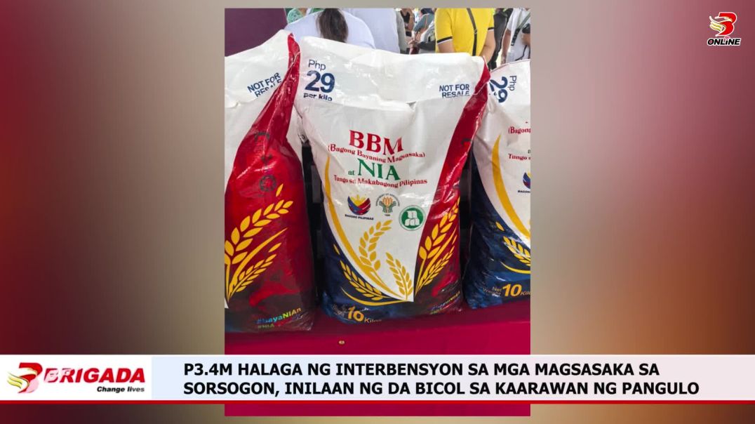 P3.4M Halaga ng Interbensyon sa mga Magsasaka sa Sorsogon, Inilaan ng Da Bicol sa Kaarawan ng Pangul