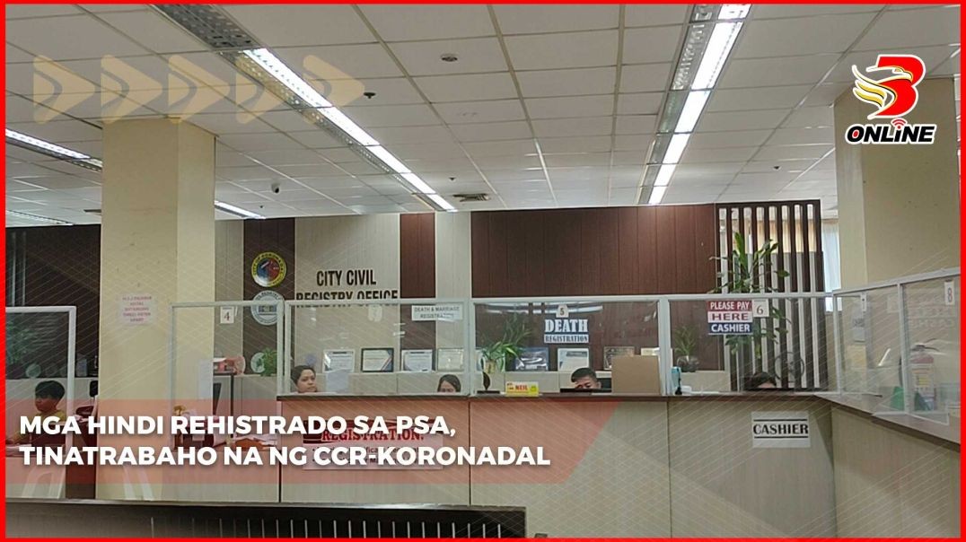 Mga hindi rehistrado sa PSA, tinatrabaho na ng CCR-Koronadal