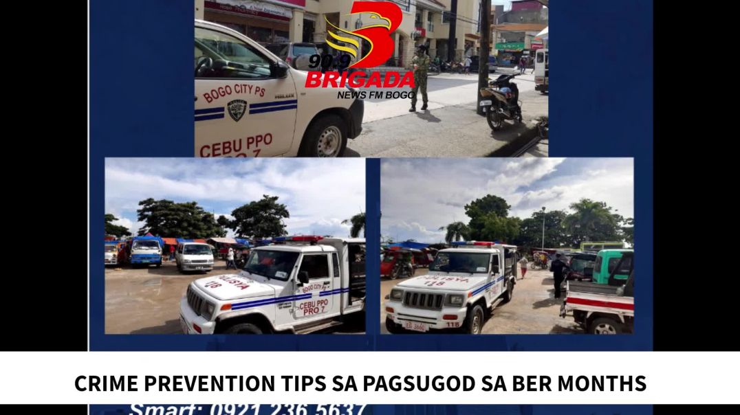CRIME PREVENTION TIPS SA PAGSUGOD SA BER MONTHS