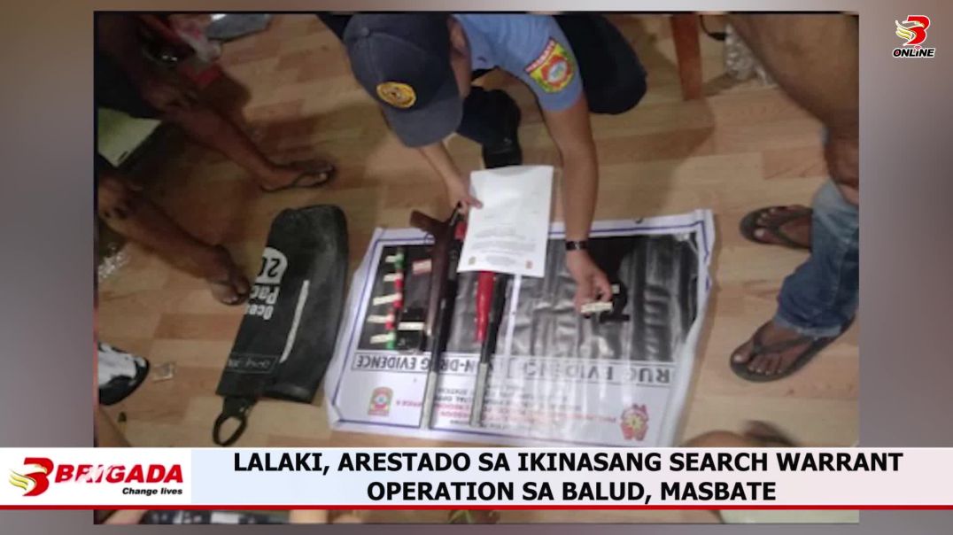 Lalaki, arestado sa ikinasang search warrant operation sa Balud, Masbate