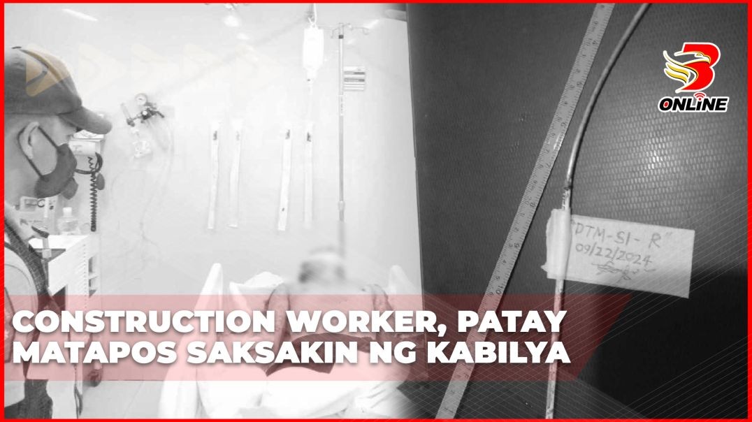 Construction worker, patay matapos saksakin ng kabilya