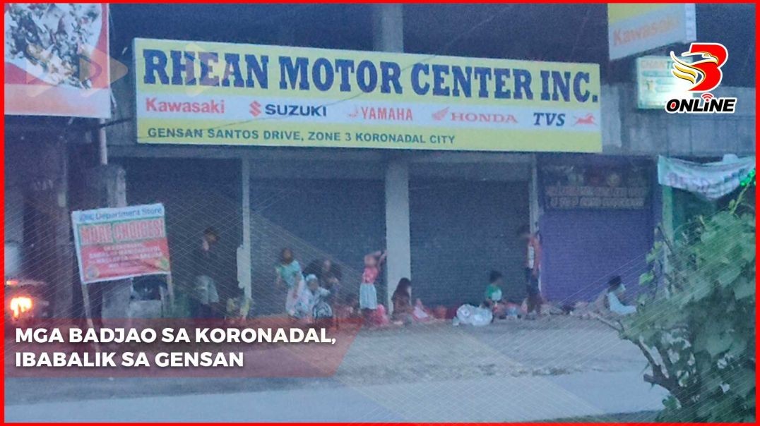 Mga badjao sa Koronadal, ibabalik sa GenSan