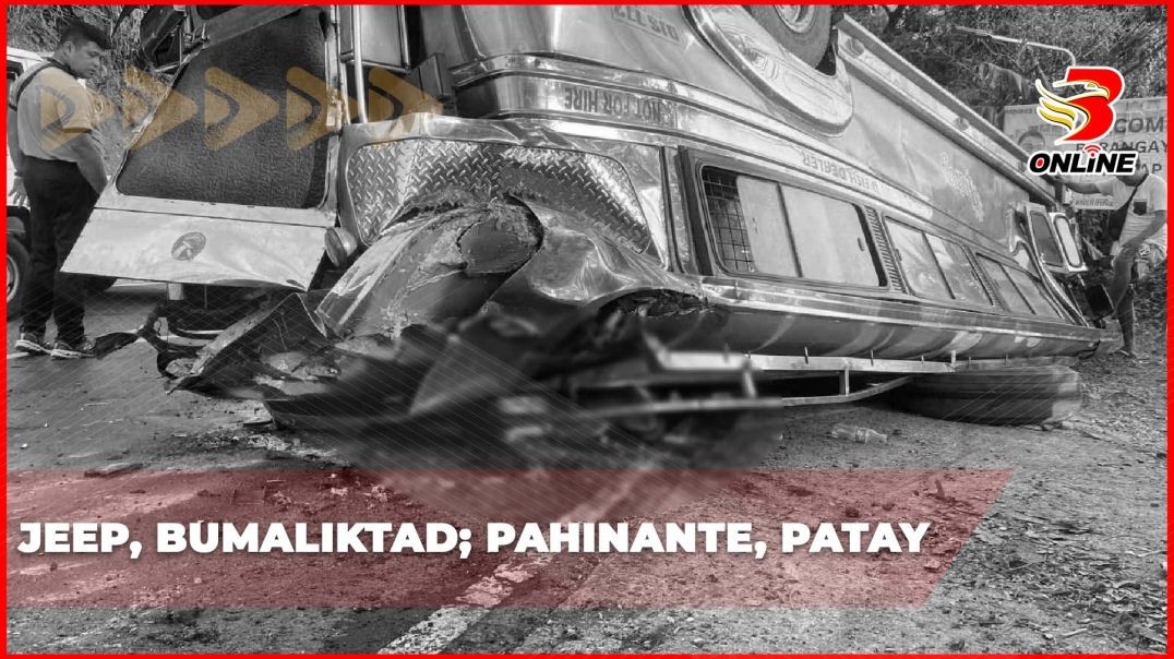 Jeep, bumaliktad; pahinante, patay