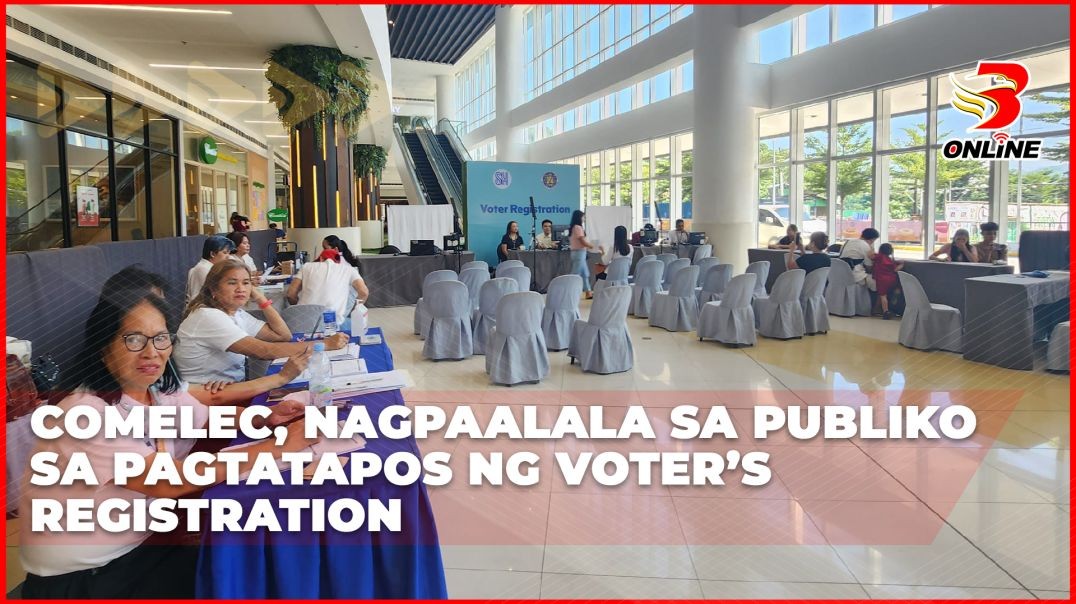 COMELEC, nagpaalala sa publiko sa pagtatapos ng Voter’s Registration