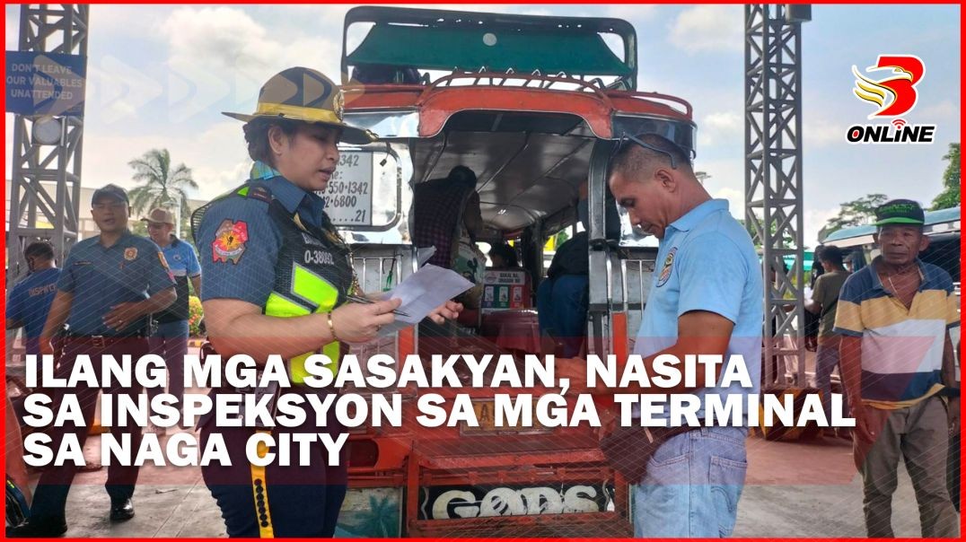 Ilang mga sasakyan, nasita sa inspeksyon sa mga terminal sa Naga City