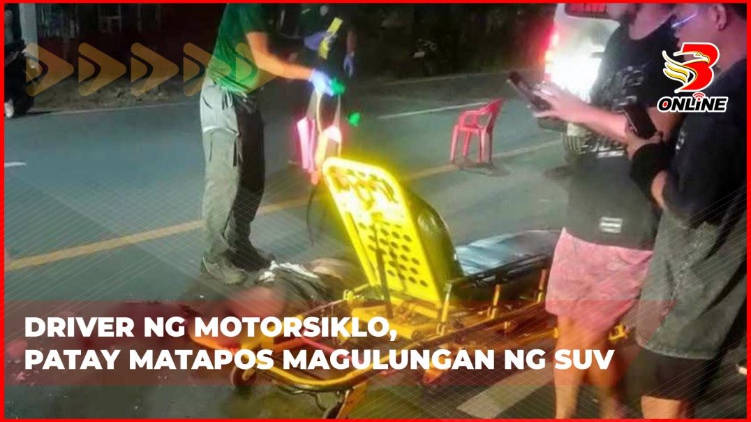 Driver ng motorsiklo, patay matapos magulungan ng SUV