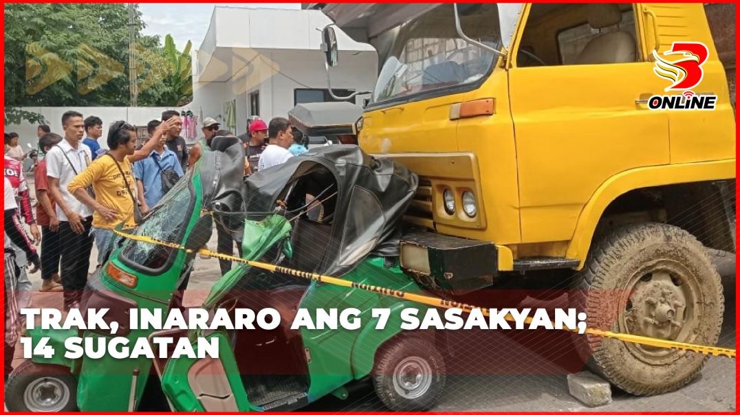 Trak, inararo ang 7 sasakyan; 14 sugatan