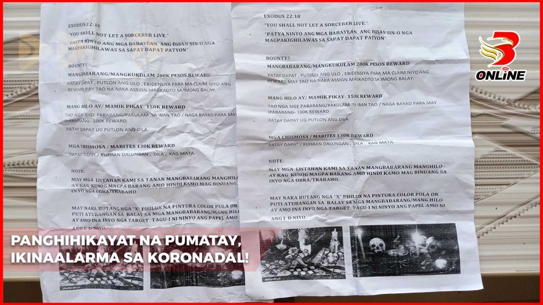 Panghihikayat na pumatay, ikinaalarma sa Koronadal!
