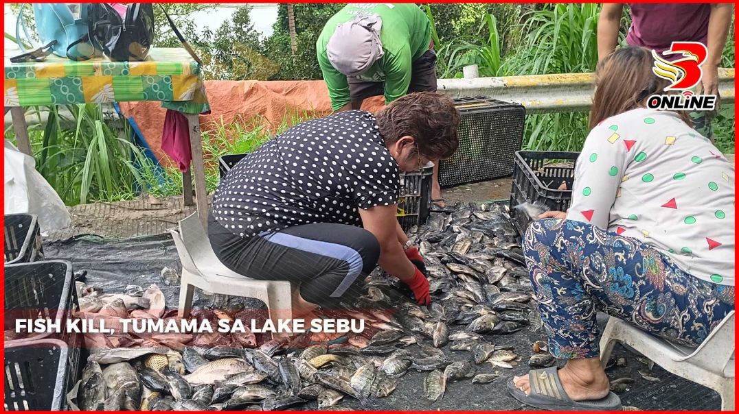 ⁣Fish kill, tumama sa Lake Sebu