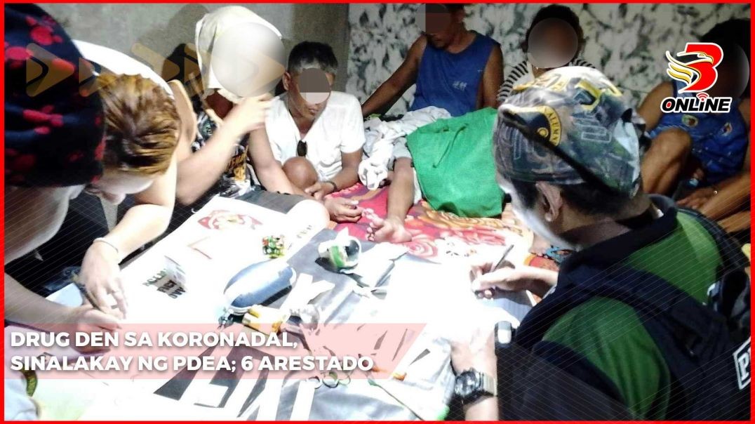 Drug den sa Koronadal, sinalakay ng PDEA; 6 arestado